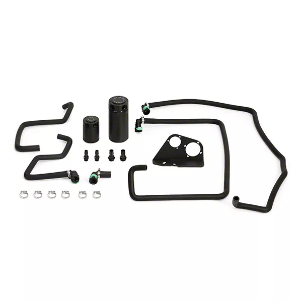 Mishimoto Baffled Oil Catch Can; Black (15-16 3.5L EcoBoost F-150)