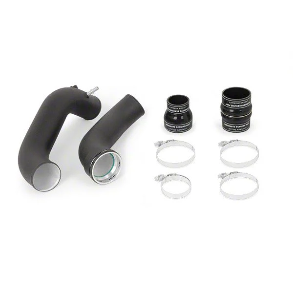 Mishimoto Cold-Side Intercooler Pipe Kit; Wrinkle Black (15-20 2.7L EcoBoost F-150)