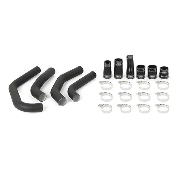 Mishimoto Hot-Side Intercooler Pipe Kit; Wrinkle Black (15-20 2.7L EcoBoost F-150)