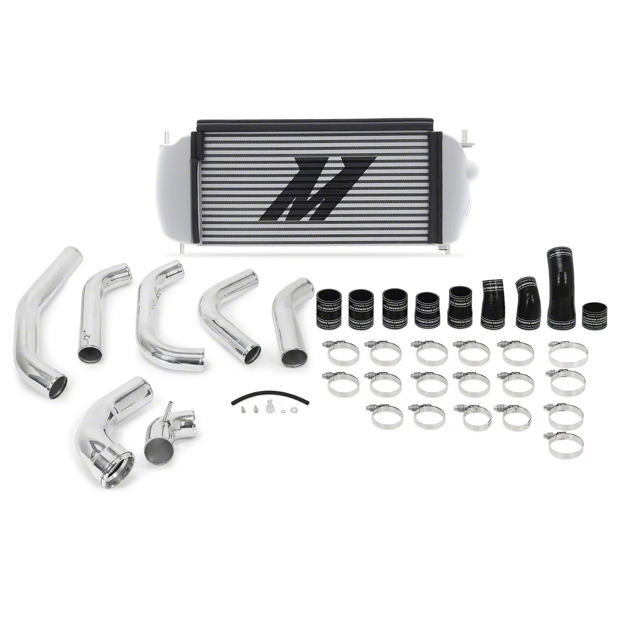 Mishimoto Performance Intercooler Kit with Polished Piping; Silver (15-16 3.5L EcoBoost F-150)