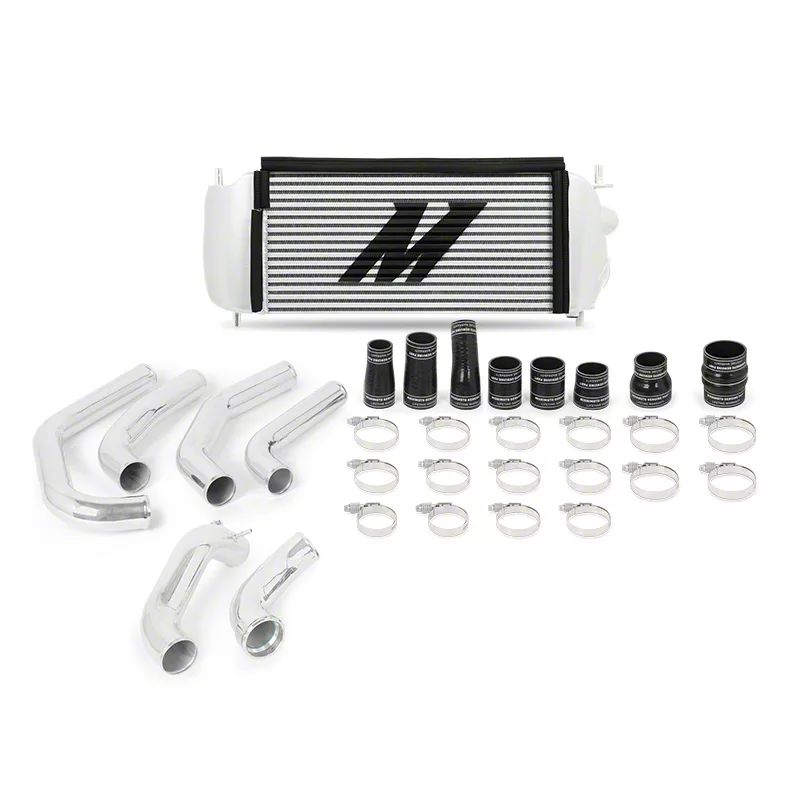 Mishimoto Performance Intercooler Kit with Polished Piping; Silver (15-20 2.7L EcoBoost F-150)