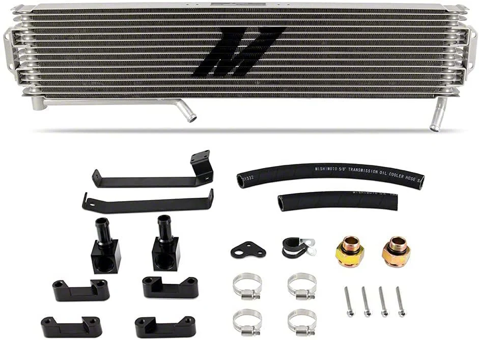 Mishimoto Transmission Cooler; Silver (15-16 6.6L Duramax Silverado 2500 HD)