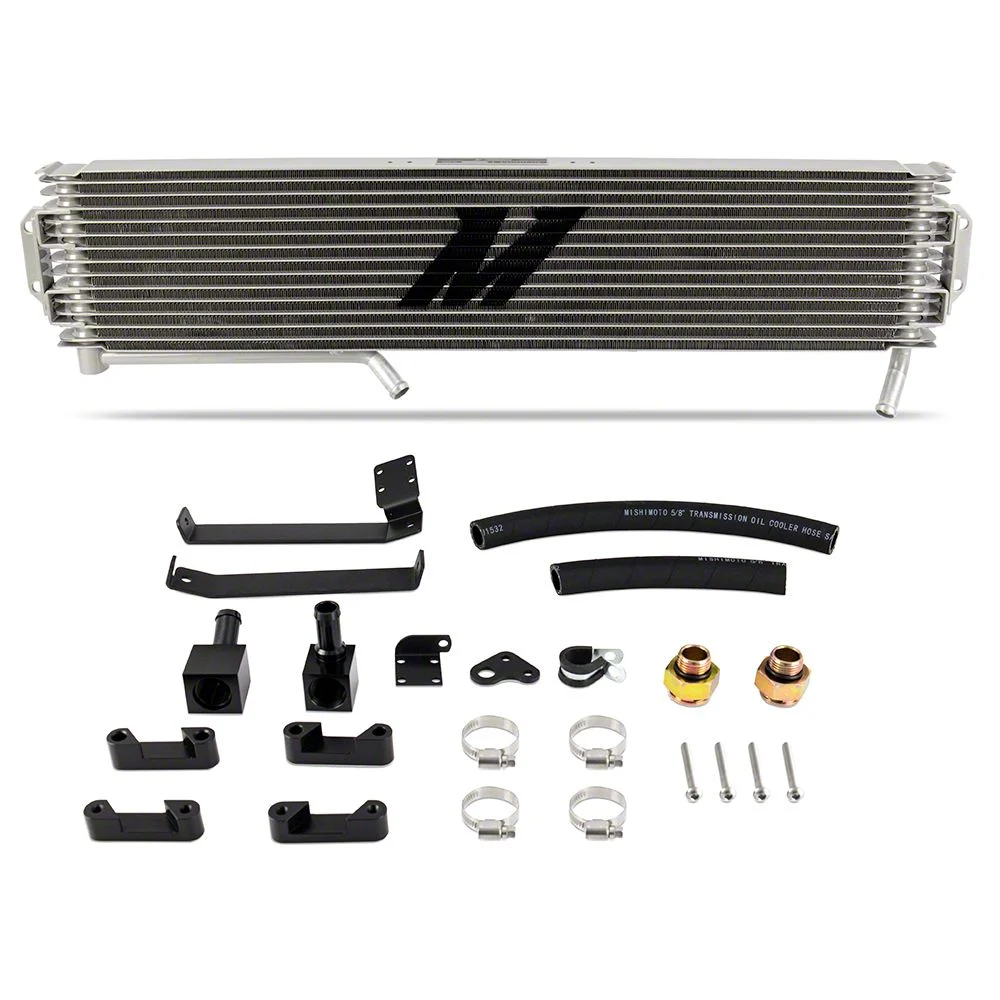 Mishimoto Transmission Cooler; Silver (17-19 6.6L Duramax Silverado 2500 HD)
