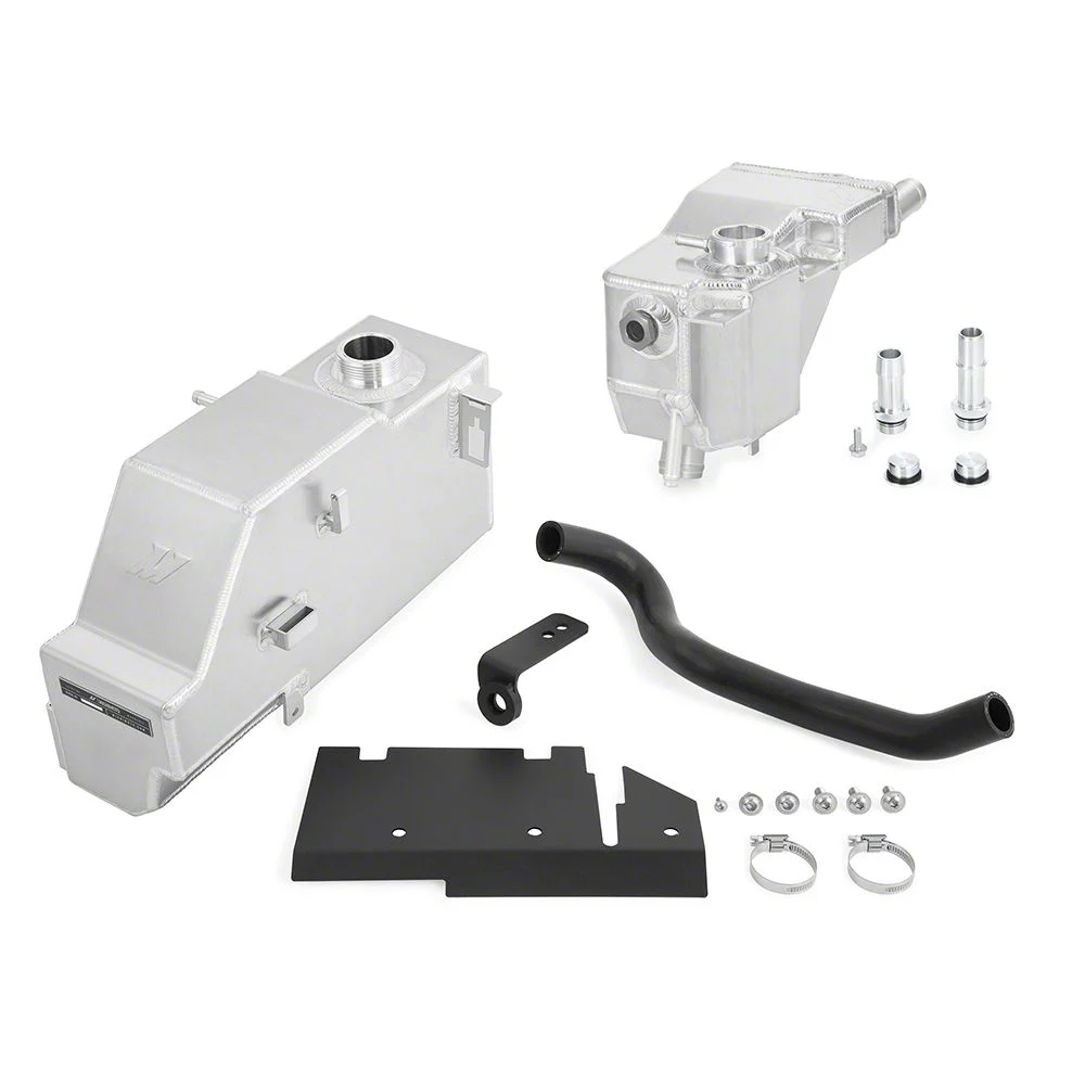 Mishimoto Aluminum Degas Tank Kit; Natural (11-19 6.7L Powerstroke F-250 Super Duty)