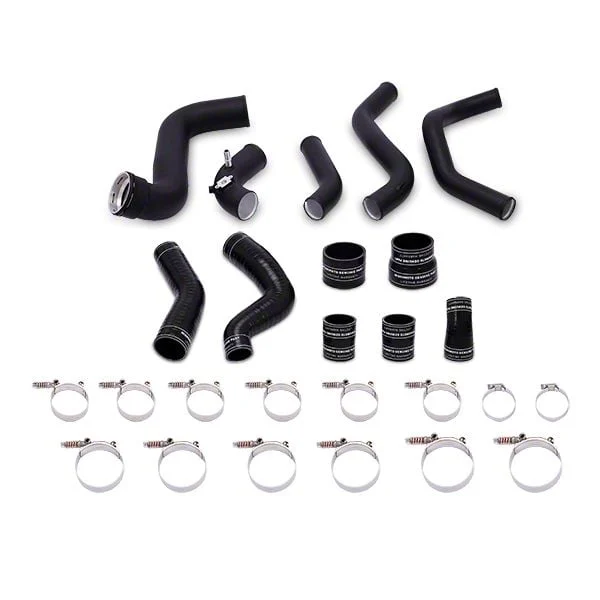 Mishimoto Intercooler Pipe Kit; Wrinkle Black (11-14 3.5L EcoBoost F-150)