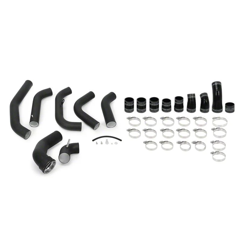 Mishimoto Intercooler Pipe Kit; Wrinkle Black (15-16 3.5L EcoBoost F-150)
