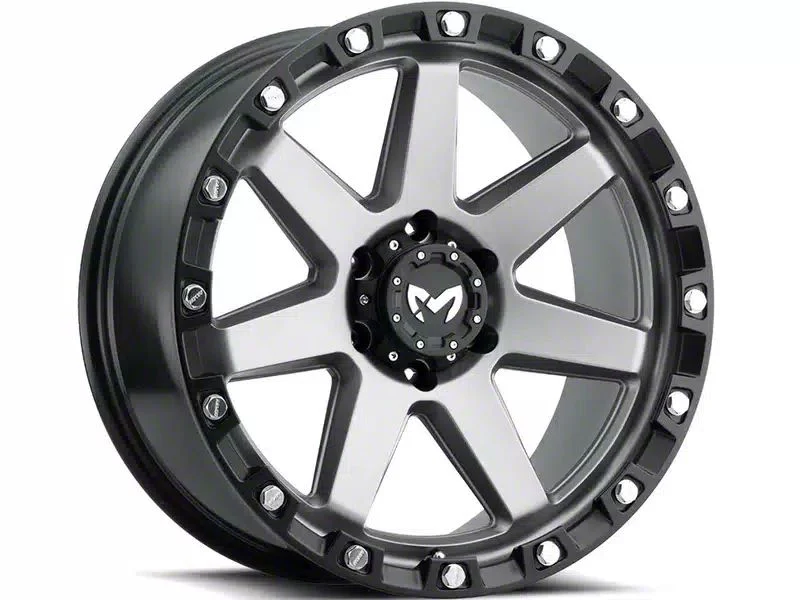 MKW Offroad M203 Matte Gray 6-Lug Wheel; 17x8.5; 0mm Offset (15-20 Tahoe)