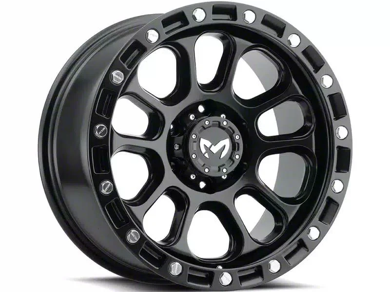 MKW Offroad M204 Satin Black 6-Lug Wheel; 17x9; 0mm Offset (15-20 Tahoe)
