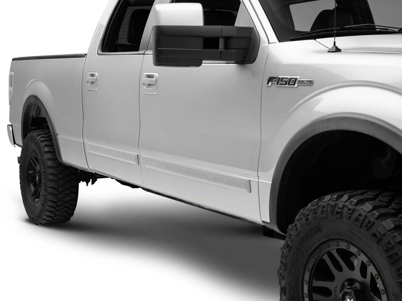 RedRock Rugged Look Body Side Moldings; Pre-Painted (09-26 F-150 SuperCrew)