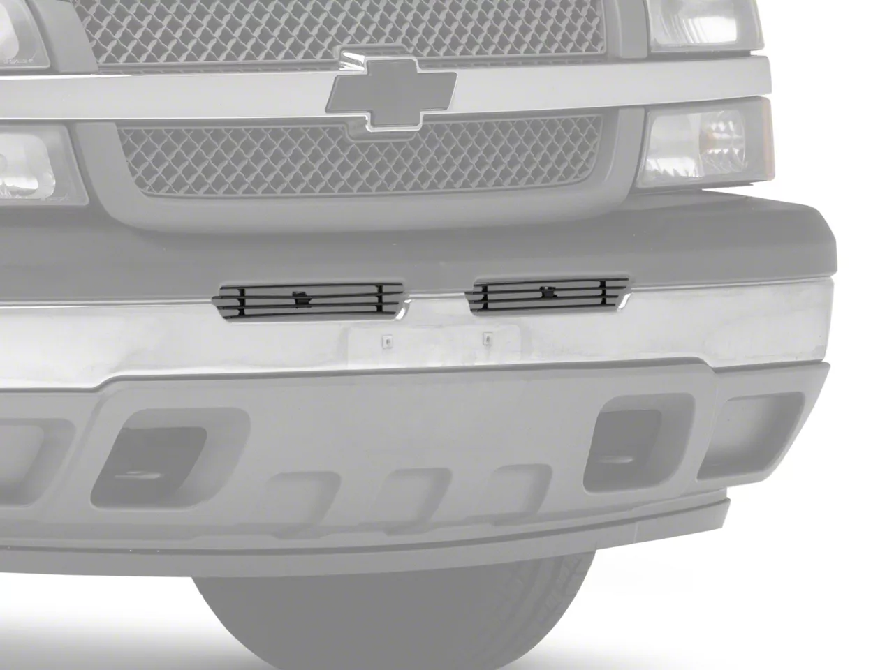 RedRock Air Dam Lower Grille Insert; Black (03-06 Silverado 1500)