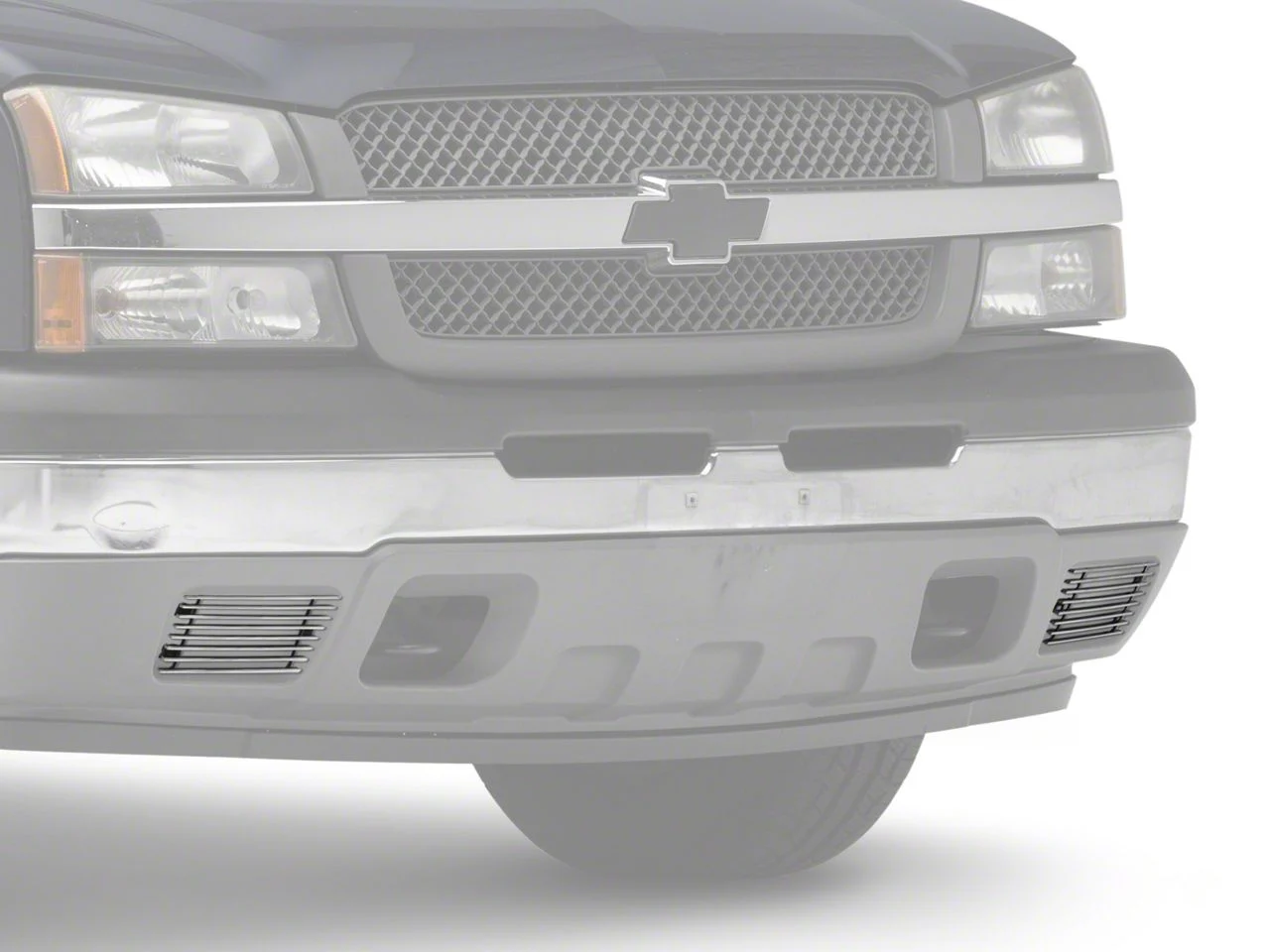 RedRock Lower Grille Insert; Polished (03-05 Silverado 1500)
