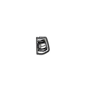 Mopar Factory Replacement LED Tail Light; Black Housing; Red Lens; Passenger Side (19-24 RAM 1500 w/ Factory LED Tail Lights)