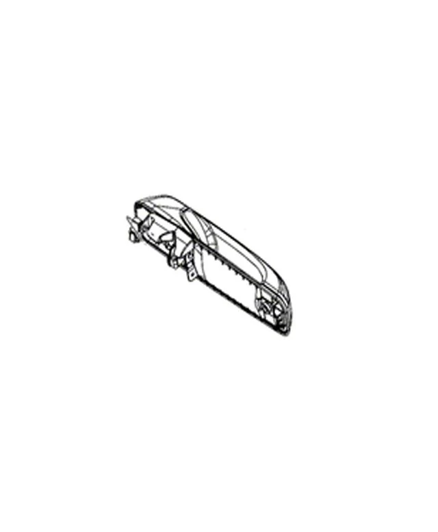 Mopar Exterior Door Handle; Rear Left; Chrome; Without Key Hole; RPO Codes XR; Paint to Match (10-18 RAM 3500)
