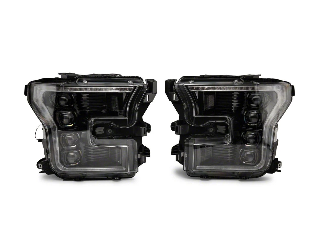 Morimoto XB Projector LED Headlights w/ Amber Daytime Running Lights (15-17 F-150 w/ Factory LED Headlights; 17-20 F-150 Raptor)