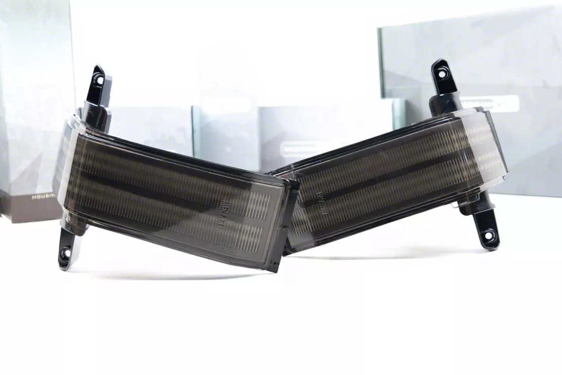 Morimoto XB Sequential LED Side Mirror Lights; Smoked (15-19 Silverado 2500 HD)