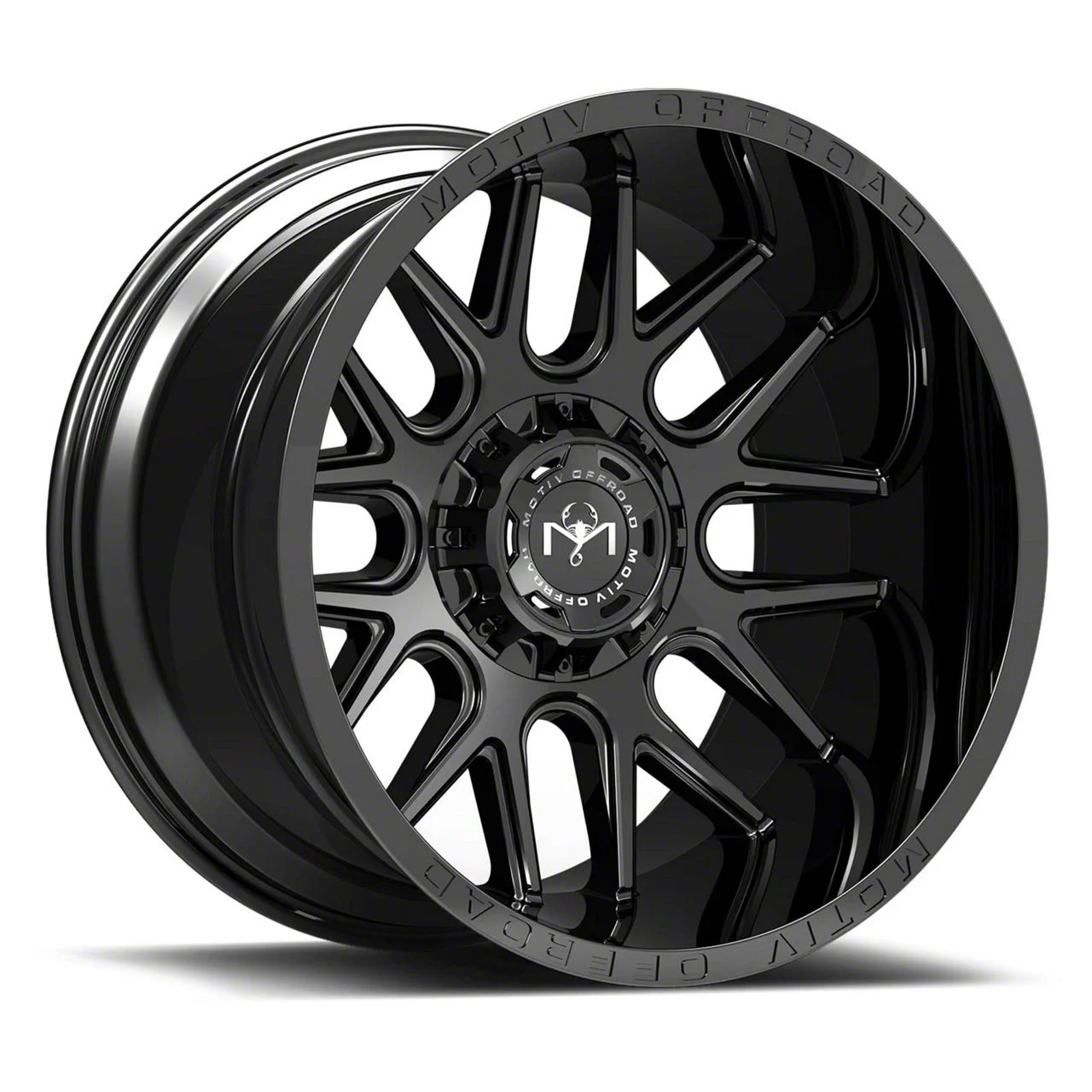 Motiv Offroad Magnus Gloss Black 6-Lug Wheel; 17x9; 0mm Offset (15-20 Tahoe)