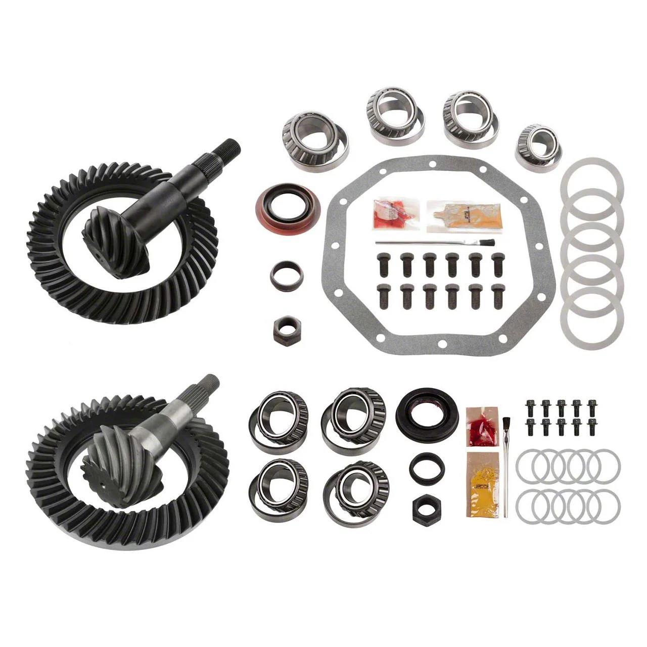 Motive Gear Dana 44 Front and 9.25-Inch Rear Axle Complete Ring and Pinion Gear Kit; 3.92 Gear Ratio (03-10 4WD RAM 1500)