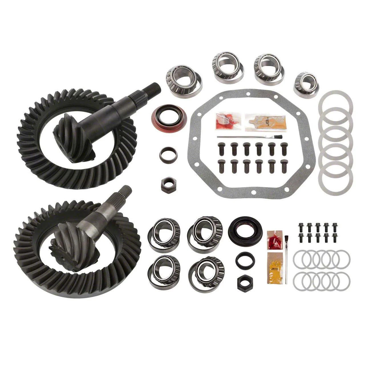 Motive Gear Dana 44 Front and 9.25-Inch Rear Axle Complete Ring and Pinion Gear Kit; 4.10 Gear Ratio (03-10 4WD RAM 1500)
