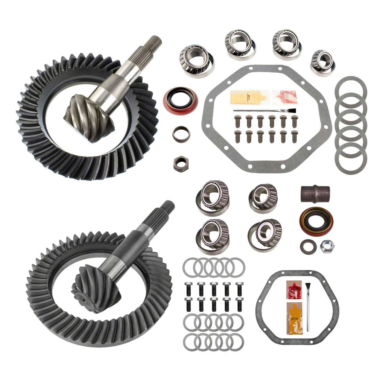 Motive Gear Dana 44 Front and 9.25-Inch Rear Axle Complete Ring and Pinion Gear Kit; 4.56 Gear Ratio (2002 4WD RAM 1500)