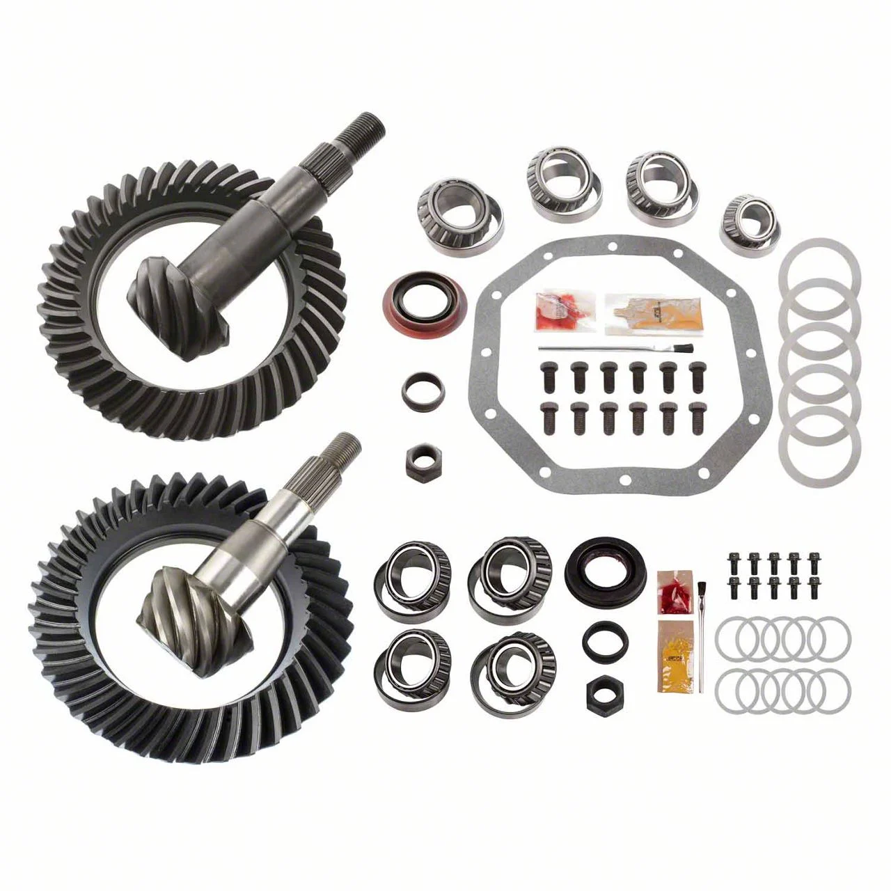 Motive Gear Dana 44 Front and 9.25-Inch Rear Axle Complete Ring and Pinion Gear Kit; 4.56 Gear Ratio (03-10 4WD RAM 1500)