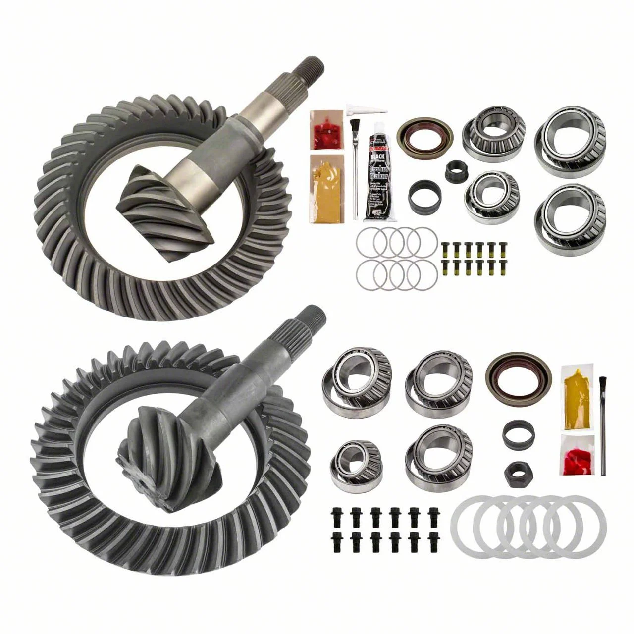Motive Gear 9.25-Inch Front and 11.50-Inch Rear Axle Complete Ring and Pinion Gear Kit; 4.10 Gear Ratio (11-13 4WD RAM 2500)