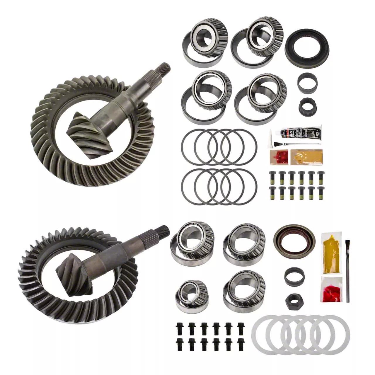 Motive Gear 9.25-Inch Front and 11.50-Inch Rear Axle Complete Ring and Pinion Gear Kit; 4.56 Gear Ratio (14-18 4WD RAM 2500)