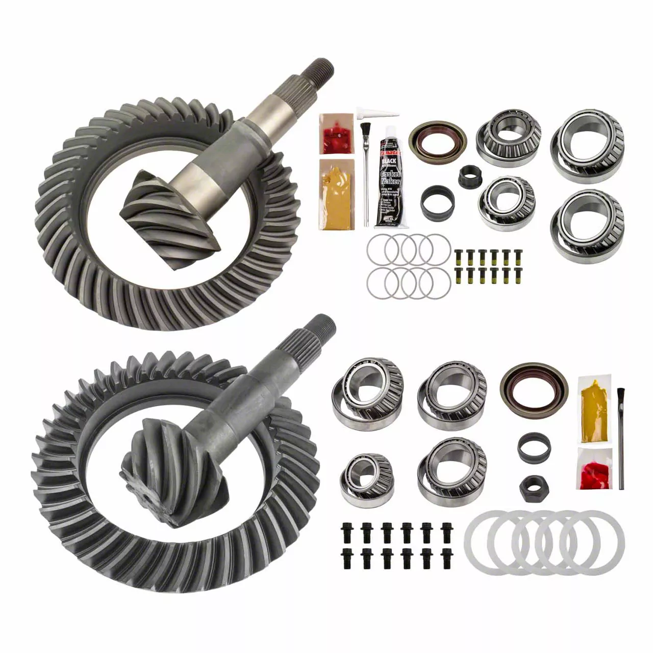 Motive Gear 9.25-Inch Front and 11.50-Inch Rear Axle Complete Ring and Pinion Gear Kit; 4.10 Gear Ratio (11-13 4WD RAM 3500)