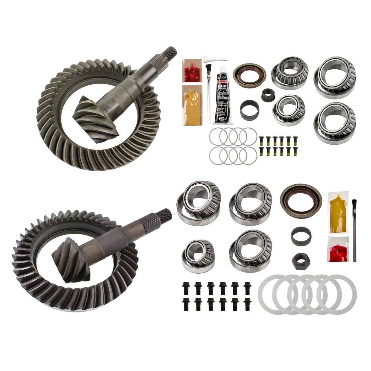 Motive Gear 9.25-Inch Front and 11.50-Inch Rear Axle Complete Ring and Pinion Gear Kit; 4.56 Gear Ratio (14-16 4WD RAM 3500)