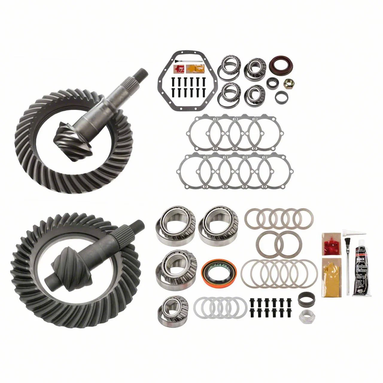 Motive Gear 9.25-Inch Front and 10.50-Inch Rear Axle Complete Ring and Pinion Gear Kit; 4.88X Gear Ratio (11-18 4WD Sierra 2500 HD)