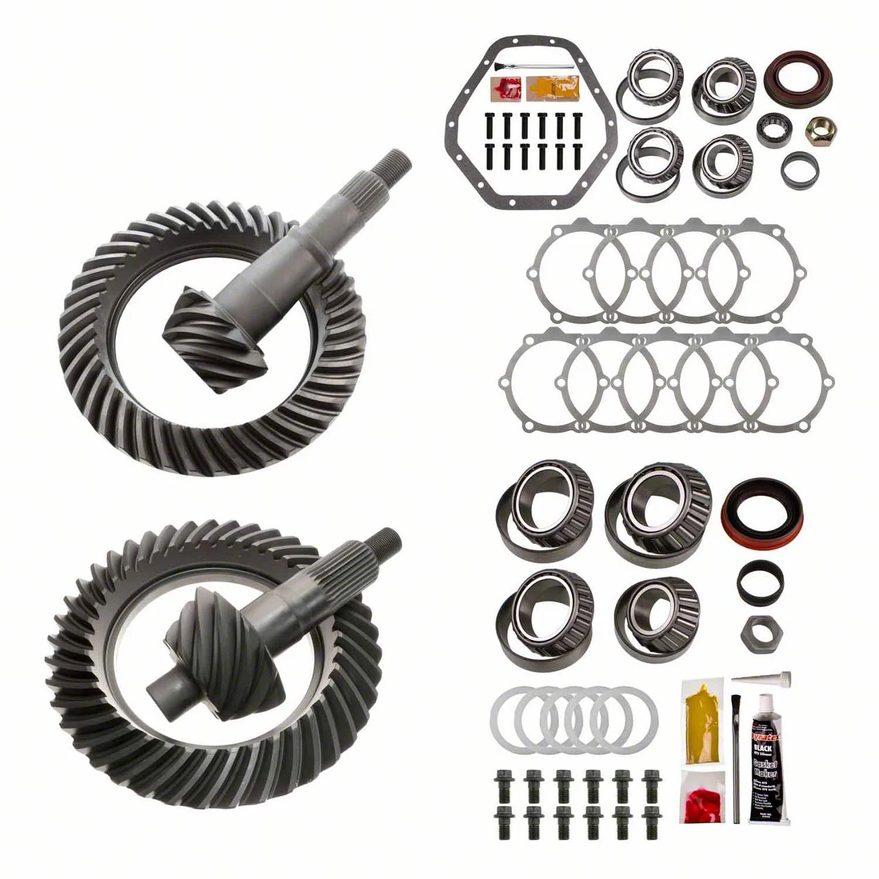 Motive Gear 9.25-Inch Front and 10.50-Inch Rear Axle Complete Ring and Pinion Gear Kit; 4.10 Gear Ratio (07-10 4WD Silverado 2500 HD)