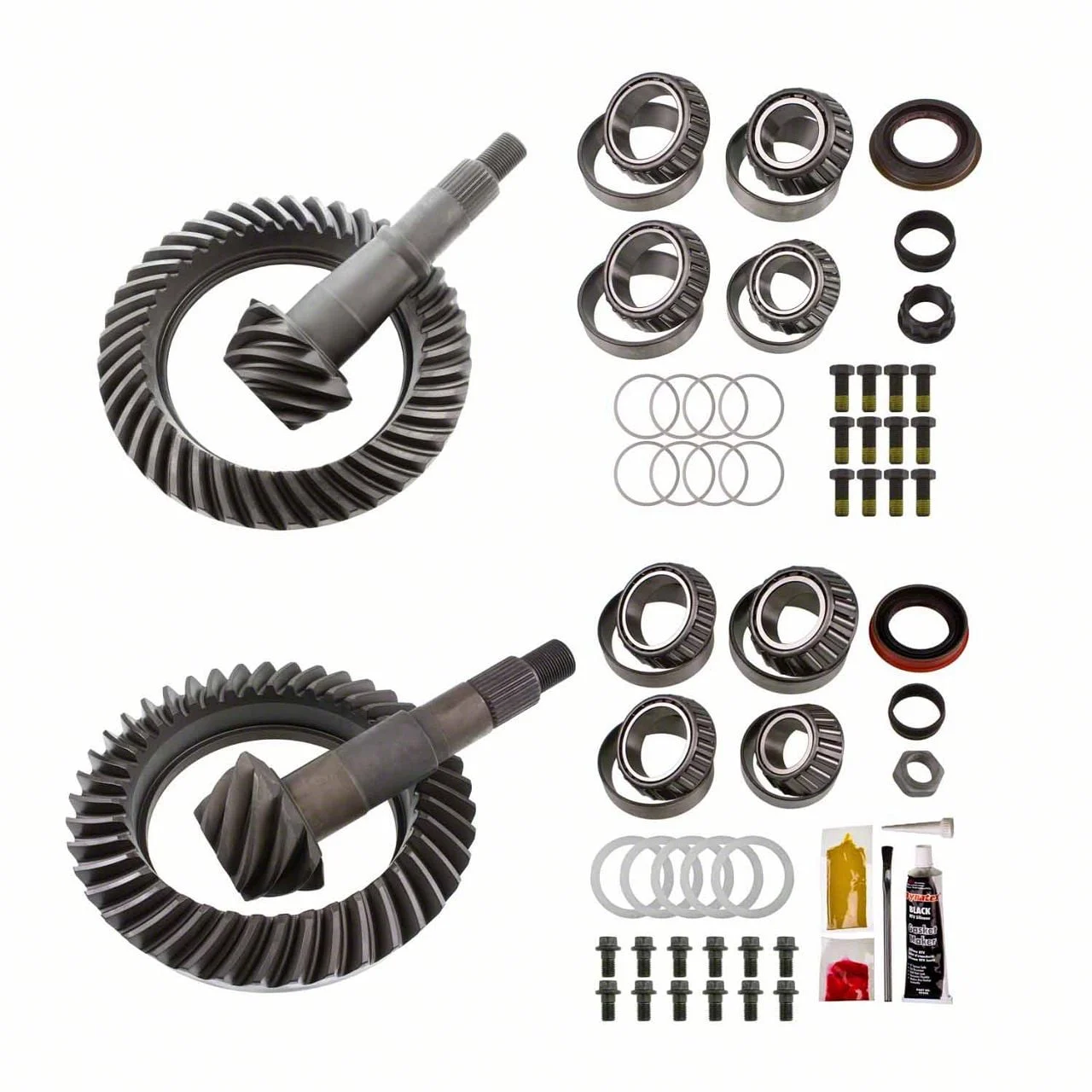 Motive Gear 9.25-Inch Front and 10.50-Inch Rear Axle Complete Ring and Pinion Gear Kit; 4.56 Gear Ratio (07-10 4WD Silverado 2500 HD)