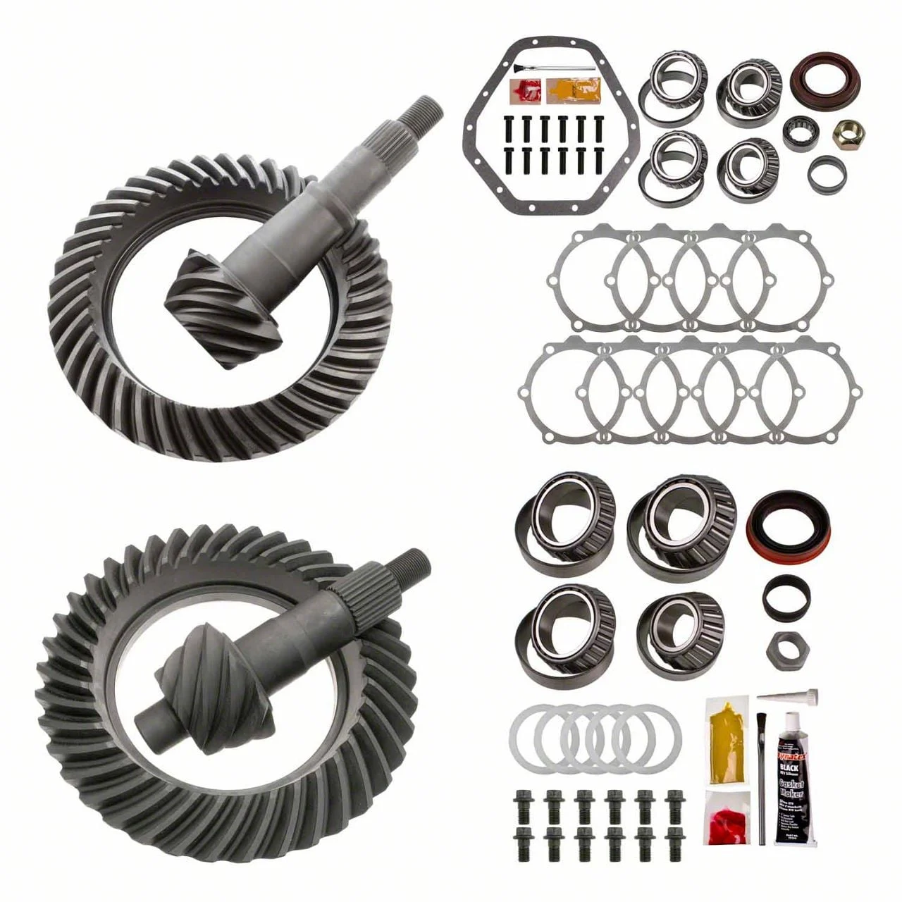 Motive Gear 9.25-Inch Front and 10.50-Inch Rear Axle Complete Ring and Pinion Gear Kit; 4.56X Gear Ratio (07-10 4WD Silverado 2500 HD)