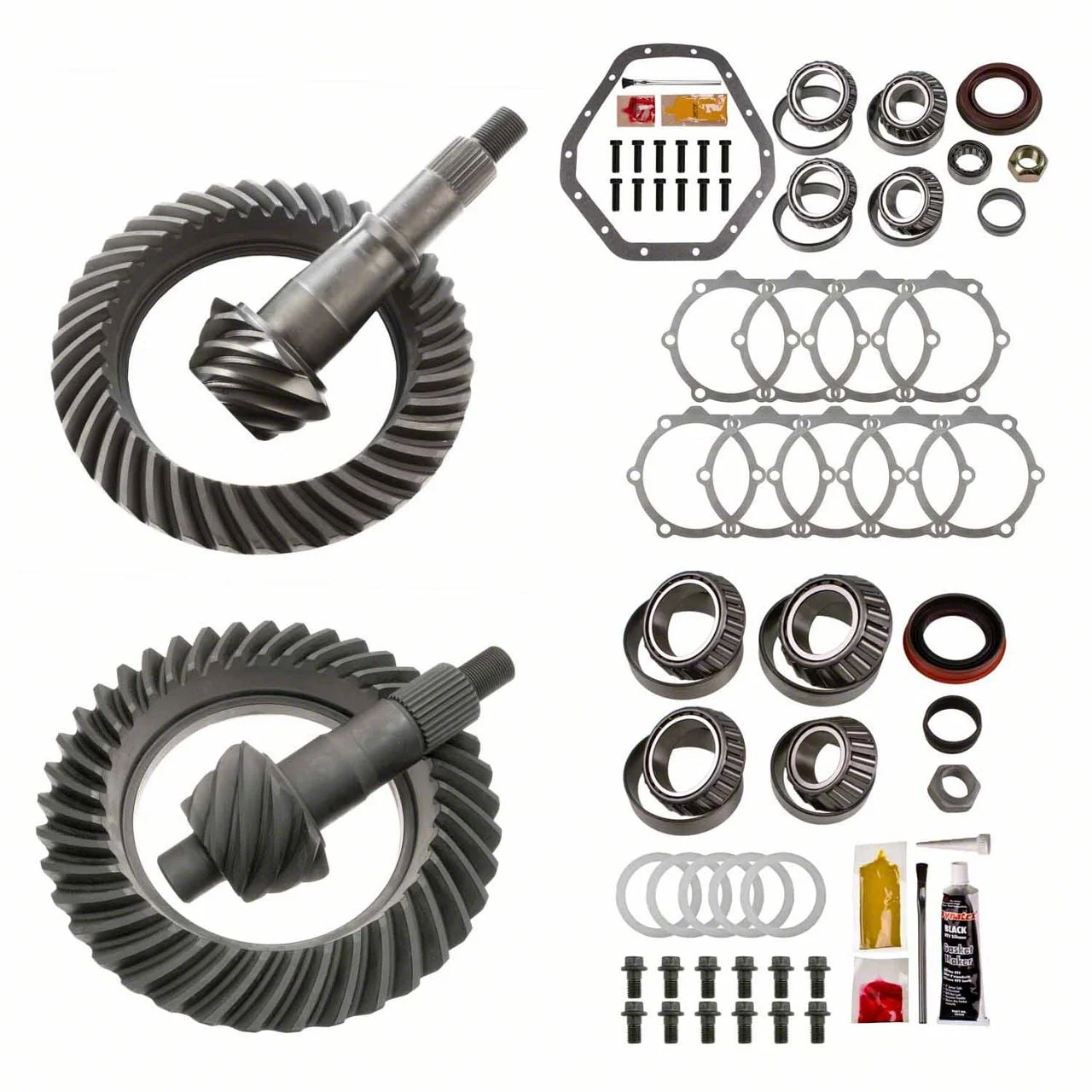 Motive Gear 9.25-Inch Front and 10.50-Inch Rear Axle Complete Ring and Pinion Gear Kit; 4.88X Gear Ratio (07-10 4WD Silverado 2500 HD)