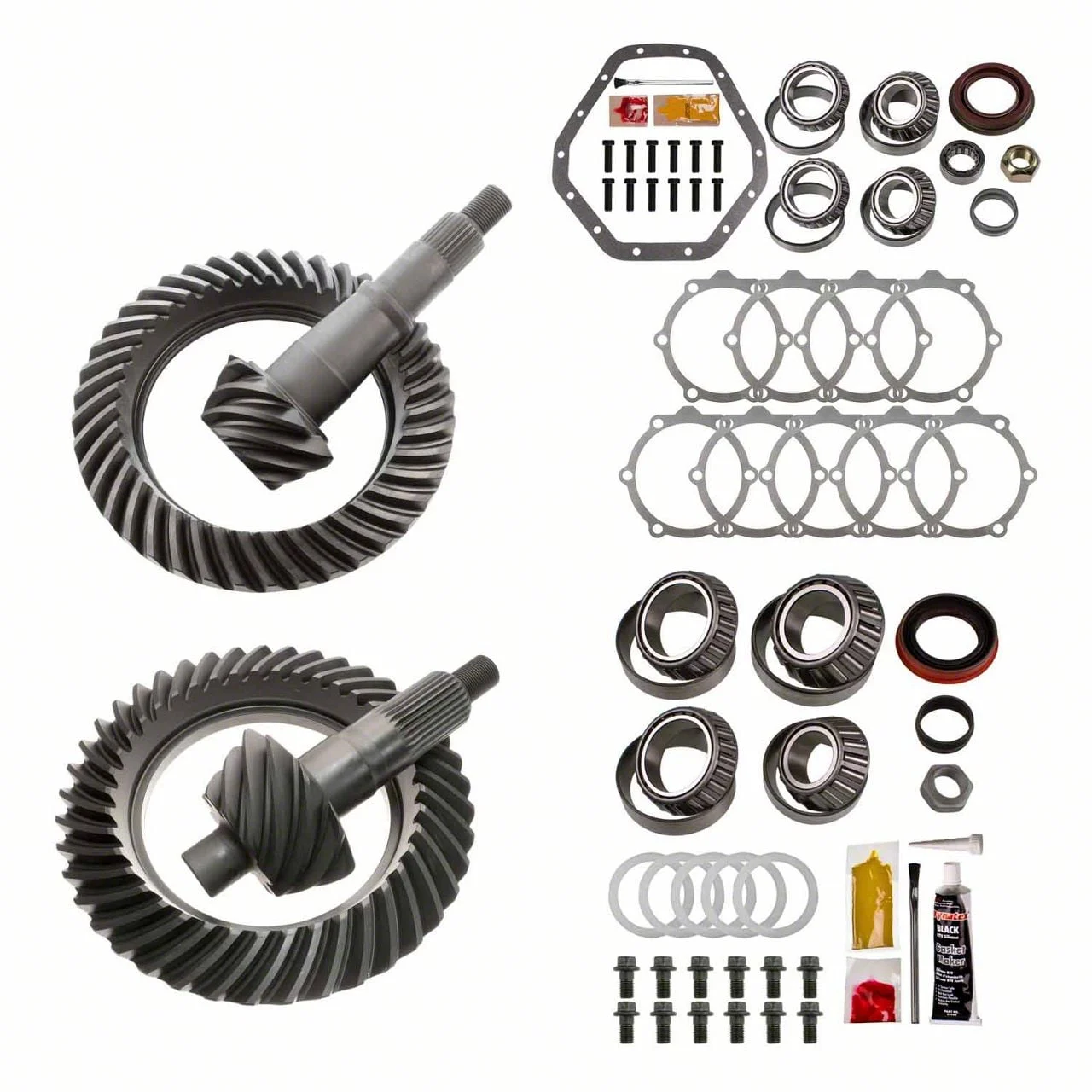 Motive Gear 9.25-Inch Front and 10.50-Inch Rear Axle Complete Ring and Pinion Gear Kit; 4.10 Gear Ratio (07-10 4WD Silverado 3500 HD)