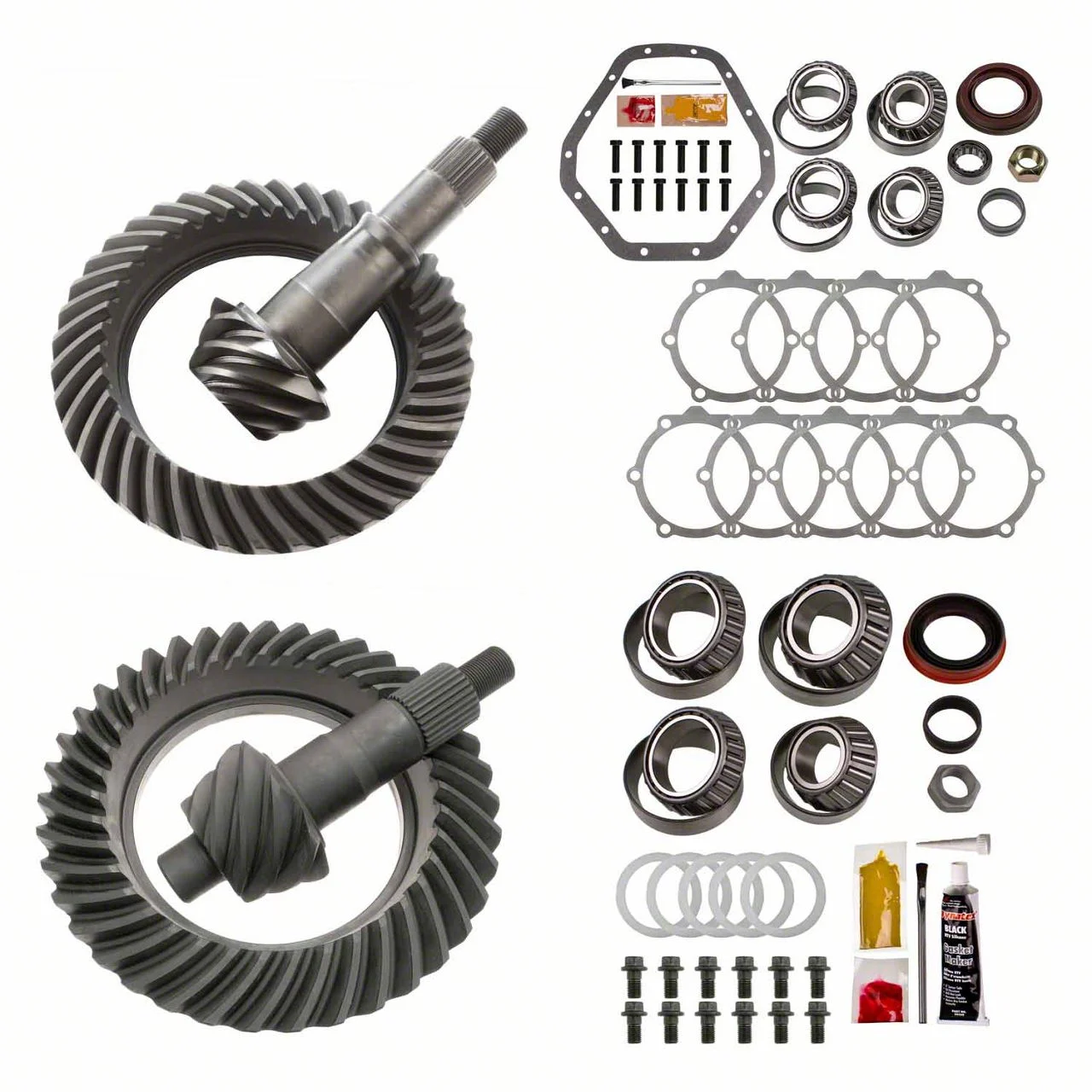 Motive Gear 9.25-Inch Front and 10.50-Inch Rear Axle Complete Ring and Pinion Gear Kit; 4.88X Gear Ratio (07-10 4WD Silverado 3500 HD)