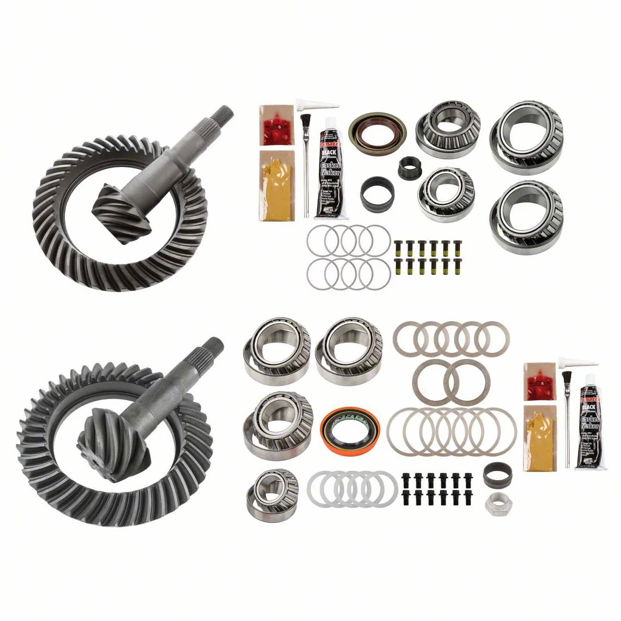 Motive Gear 9.25-Inch Front and 11.50-Inch Rear Axle Complete Ring and Pinion Gear Kit; 4.10 Gear Ratio (11-18 4WD Silverado 3500 HD)
