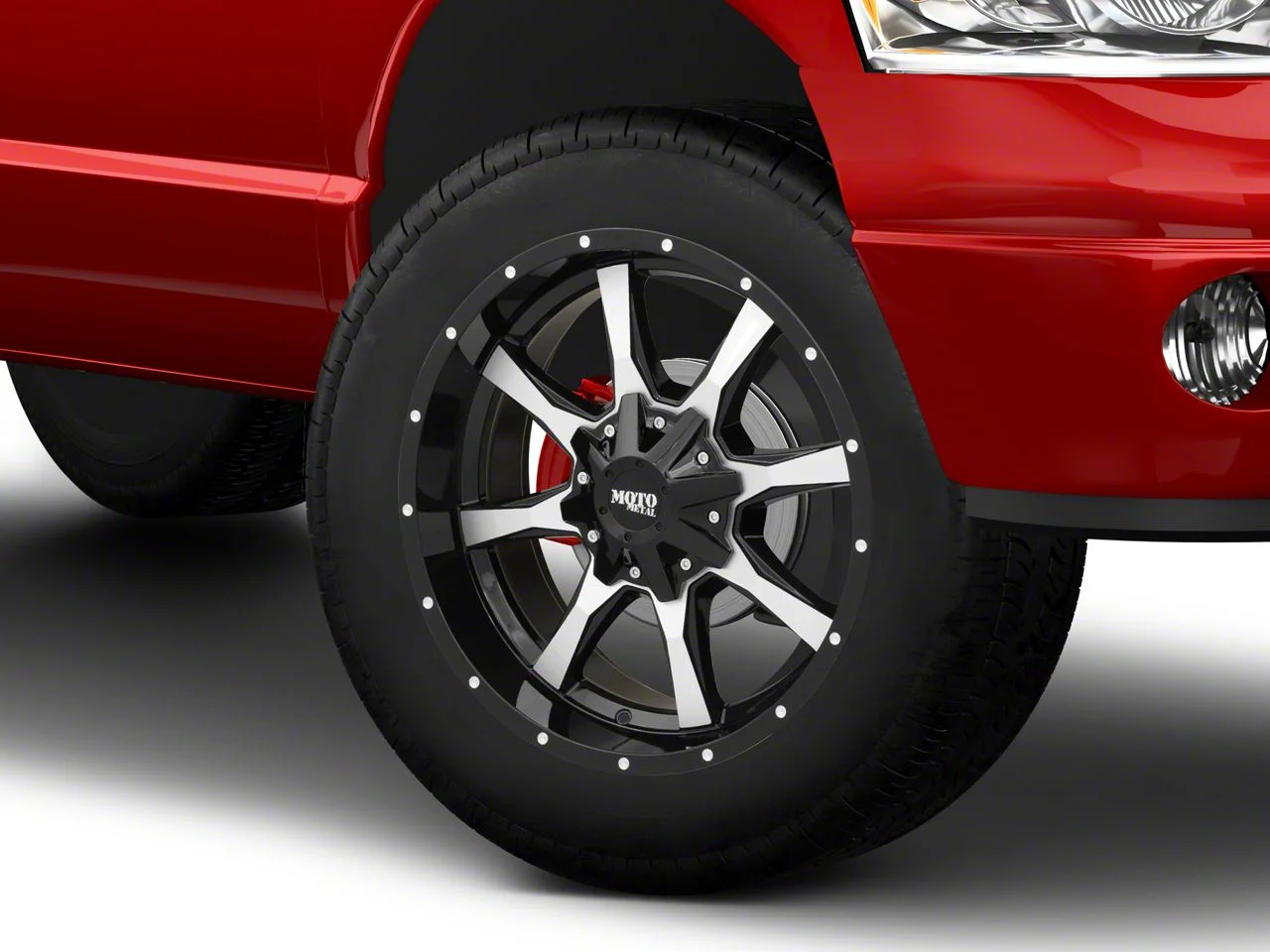 Moto Metal MO970 Gloss Black Machined 8-Lug Wheel; 20x10; -24mm Offset (03-09 RAM 2500)