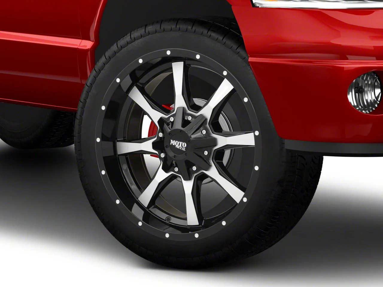 Moto Metal MO970 Gloss Black Machined 8-Lug Wheel; 22x12; -44mm Offset (03-09 RAM 2500)