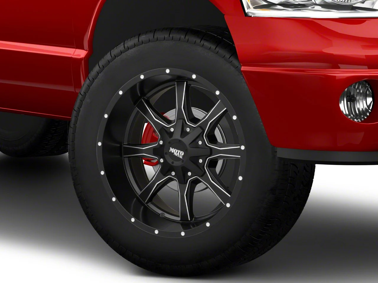 Moto Metal MO970 Satin Black Milled 8-Lug Wheel; 20x12; -44mm Offset (03-09 RAM 3500 SRW)