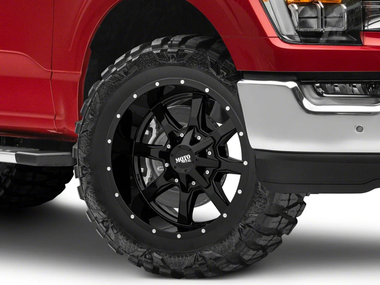 Moto Metal MO970 Gloss Black 6-Lug Wheel; 18x10; -24mm Offset (21-26 F-150)