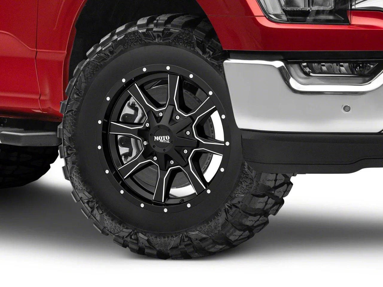Moto Metal MO970 Satin Black Milled 6-Lug Wheel; 18x9; 18mm Offset (21-26 F-150)