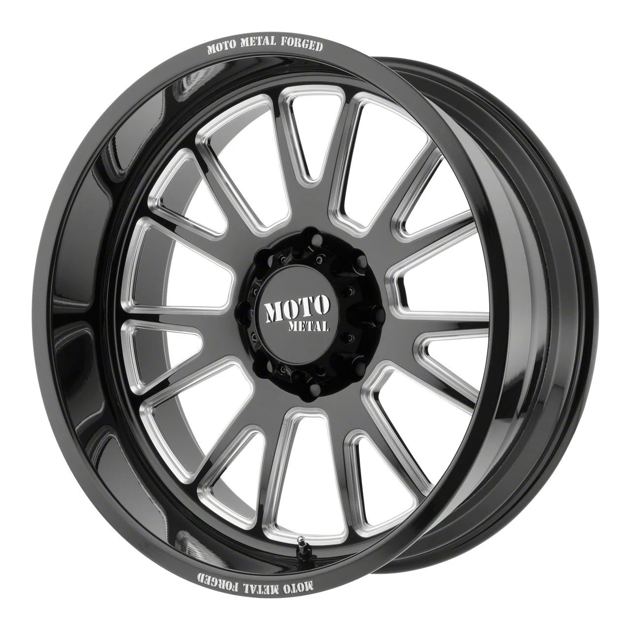 Moto Metal MO401 Gloss Black Milled 6-Lug Wheel; 20x10; -24mm Offset (07-13 Silverado 1500)