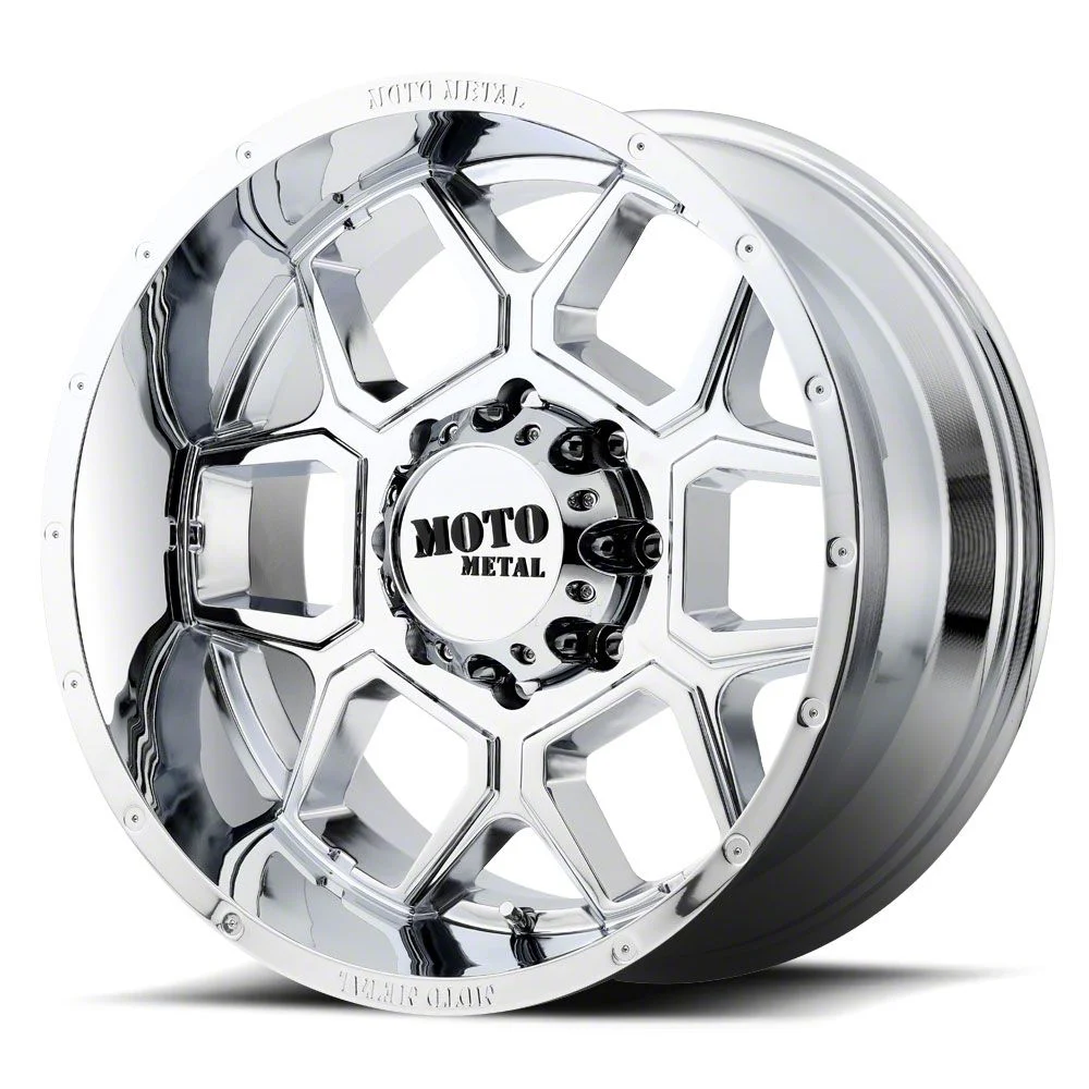 Moto Metal MO981 Spade Chrome 6-Lug Wheel; 22x12; -44mm Offset (19-26 Silverado 1500)