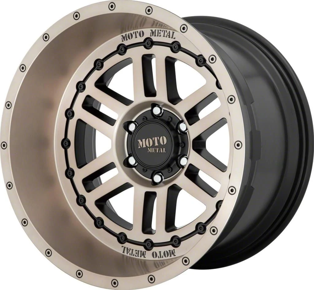 Moto Metal MO800 Deep Six Satin Black with Bronze Tint 8-Lug Wheel; 20x12; -44mm Offset (06-08 RAM 1500 Mega Cab)