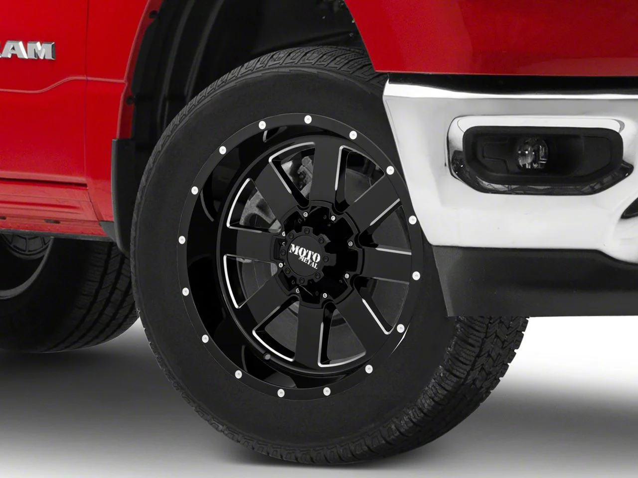 Moto Metal MO962 Gloss Black Milled 6-Lug Wheel; 20x12; -44mm Offset (19-26 RAM 1500)