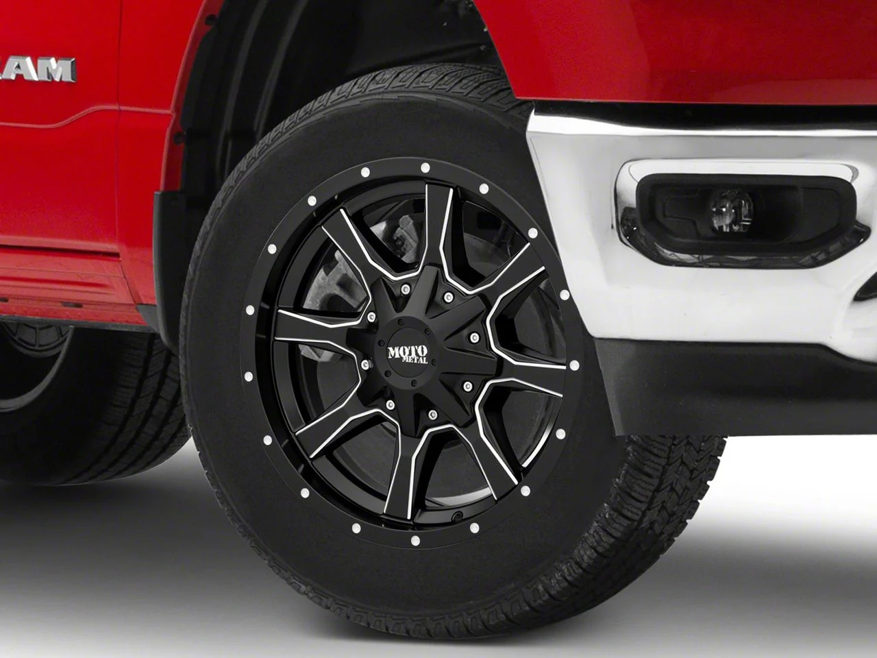 Moto Metal MO970 Satin Black Milled 6-Lug Wheel; 20x10; -24mm Offset (19-26 RAM 1500)