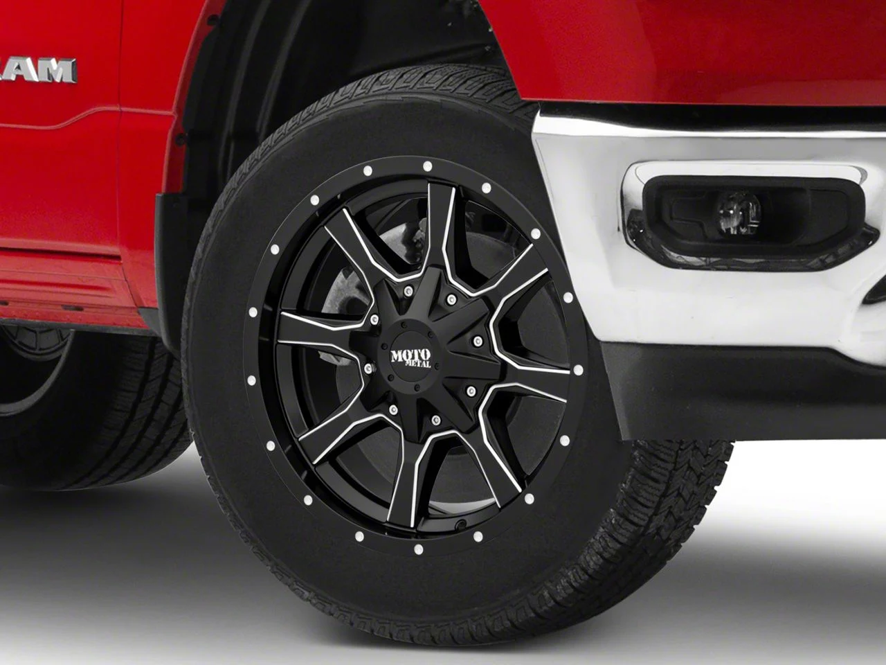 Moto Metal MO970 Satin Black Milled 6-Lug Wheel; 20x12; -44mm Offset (19-26 RAM 1500)