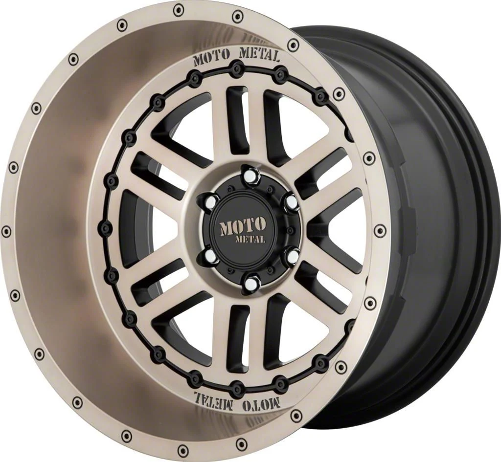 Moto Metal MO800 Deep Six Satin Black with Bronze Tint 8-Lug Wheel; 20x12; -44mm Offset (19-26 RAM 2500)