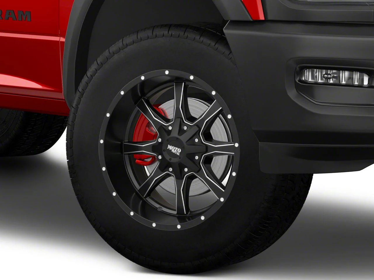 Moto Metal MO970 Satin Black Milled 8-Lug Wheel; 20x10; -24mm Offset (19-26 RAM 2500)