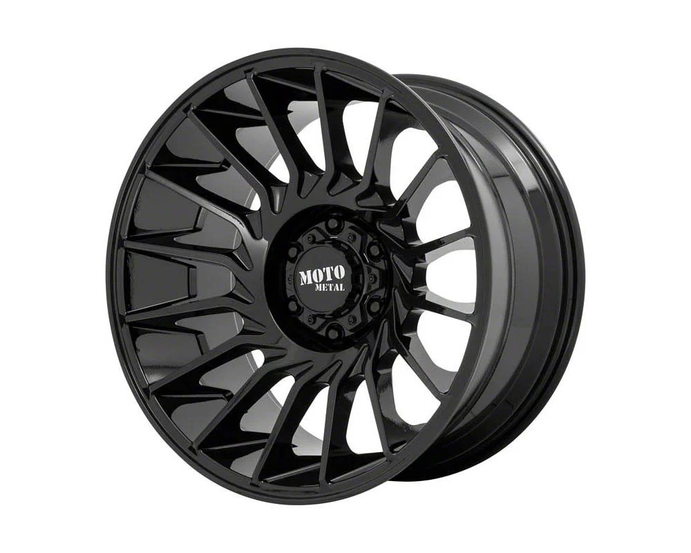 Moto Metal MO807 Gloss Black 8-Lug Wheel; 22x12; -44mm Offset (07-10 Silverado 3500 HD SRW)